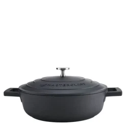Cast Aluminium lav gryte 2,5L svart