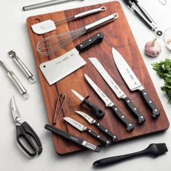 Century kniv- og redskapssett 20 deler svart