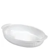 Ceramica ildfastform oval medium 30x18x6 cm hvit