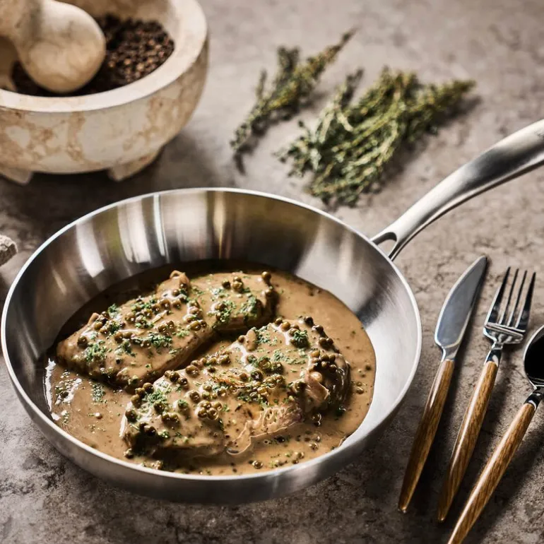 Chef Ørjan stekepanne 24 cm børstet stål