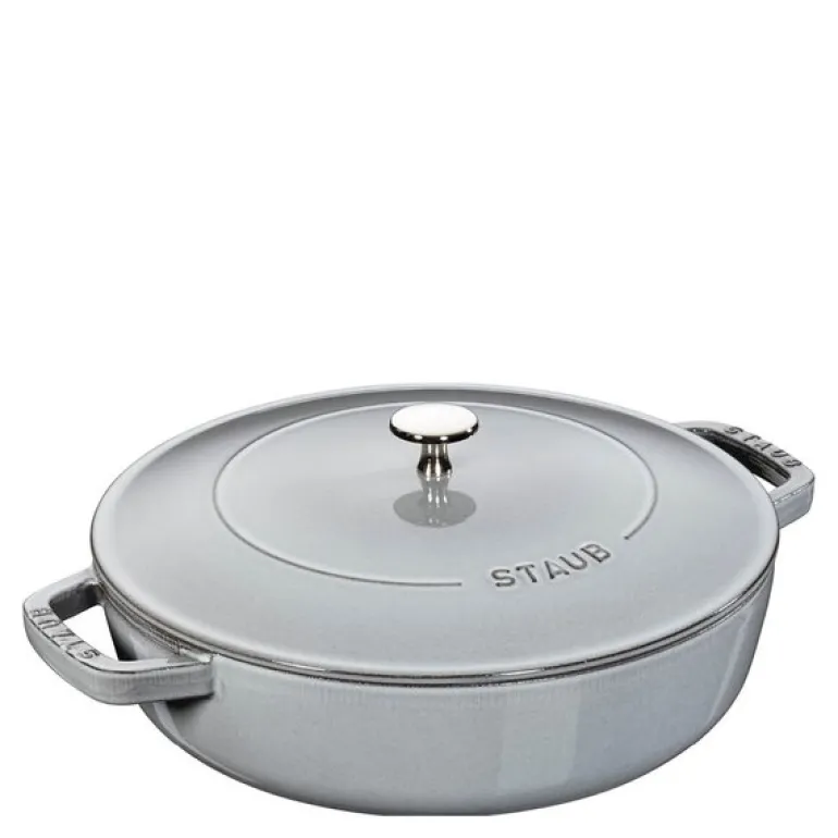 Chistera sautépanne 28 cm 3,7L grå
