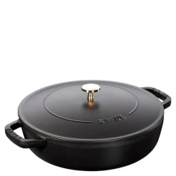 Chistera sautépanne 28 cm 3,7L svart