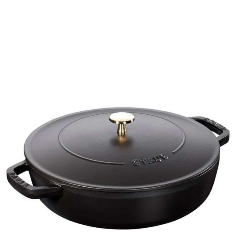 Chistera sautépanne 28 cm 3,7L svart