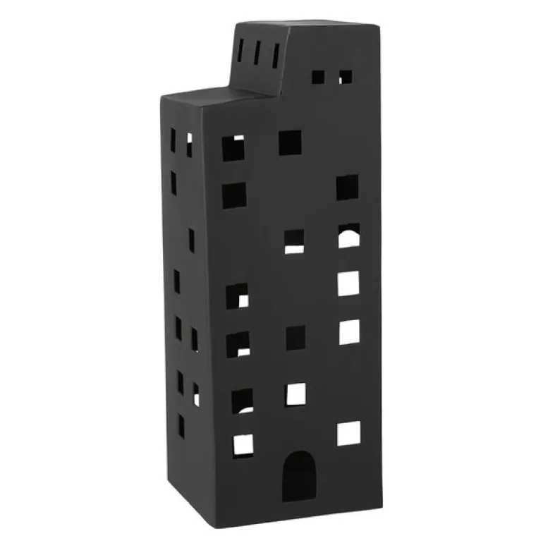 Christmas Chic lyslykt 30,5 cm svart