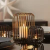 Christmas Chic lyslykt 12,5 cm svart
