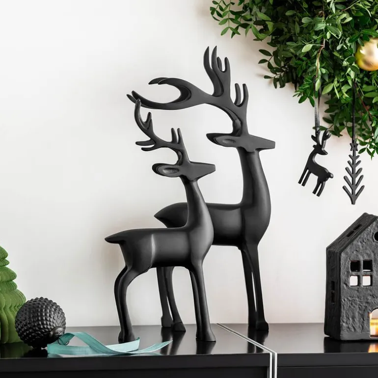 Christmas Chic Rådyr 44 cm svart