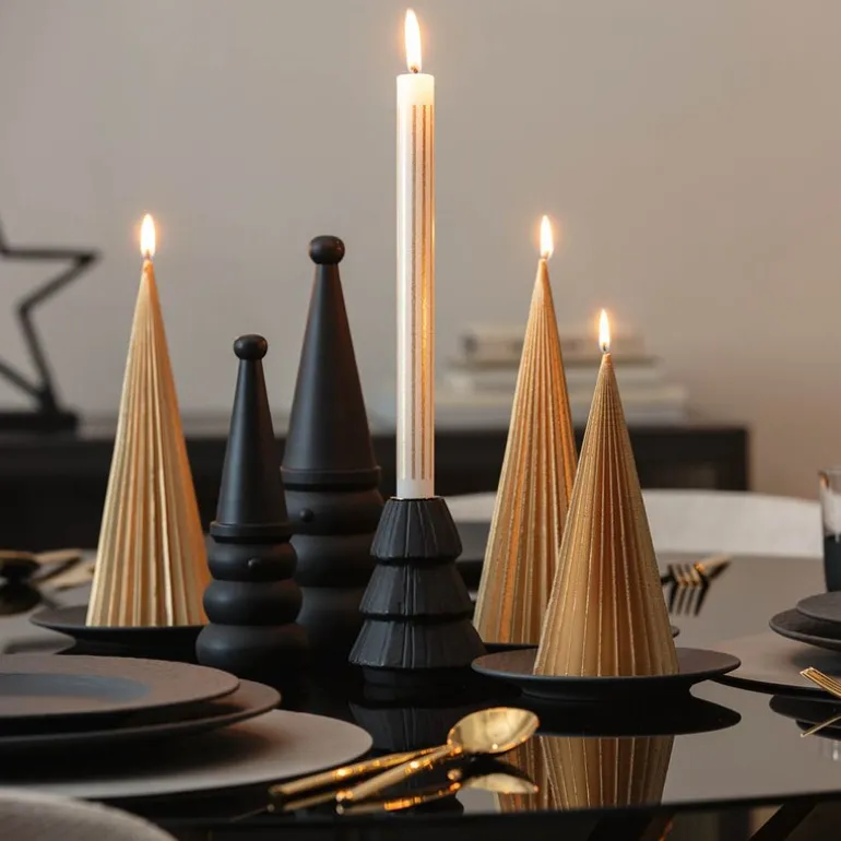 Christmas Chic snømann 25,5 cm svart