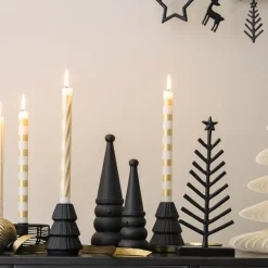 Christmas Chic snømann 25,5 cm svart