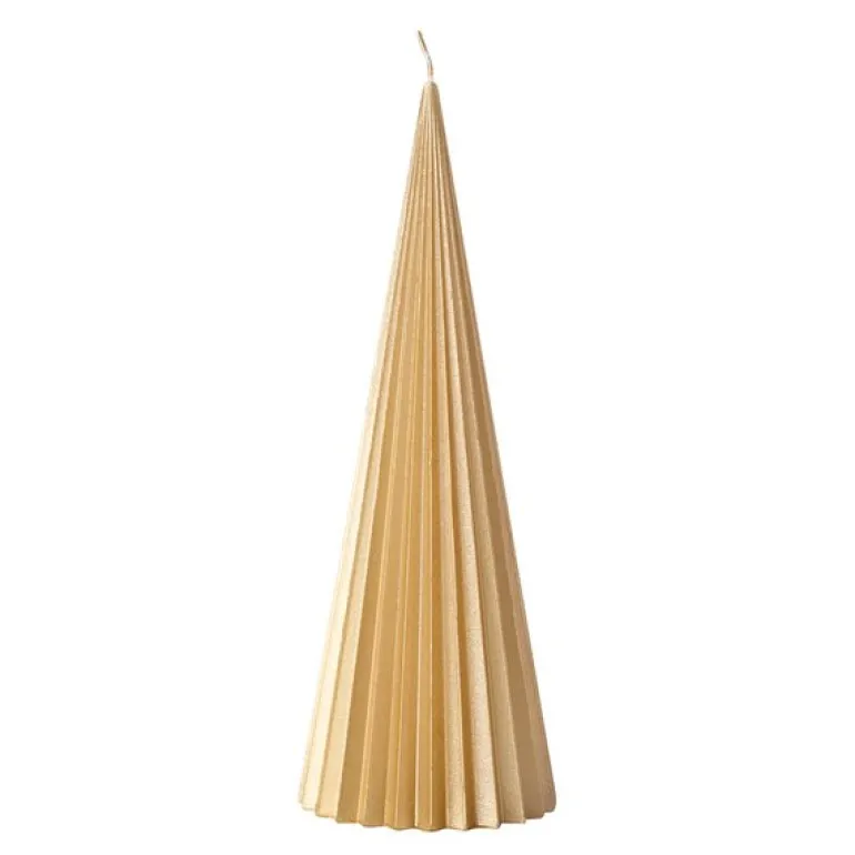 Christmas Chic Tre stearinlys 24 cm 3 stk hvit/gull