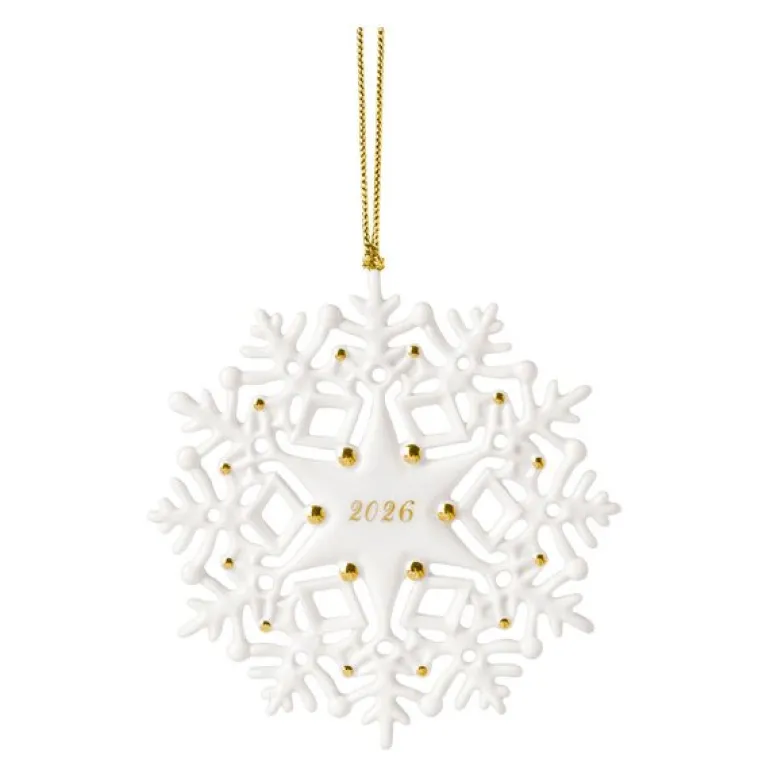 Christmas Classic ornament snøflak 2026 gull