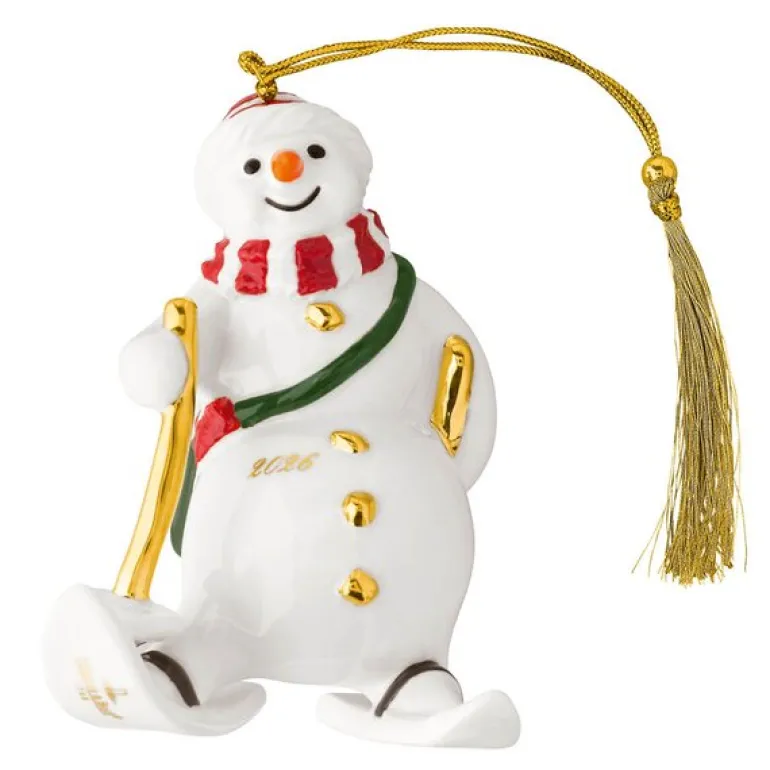 Christmas Classic ornament snømann 2026 gull
