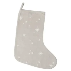 Christmas Fable julestrømpe 45 cm sand