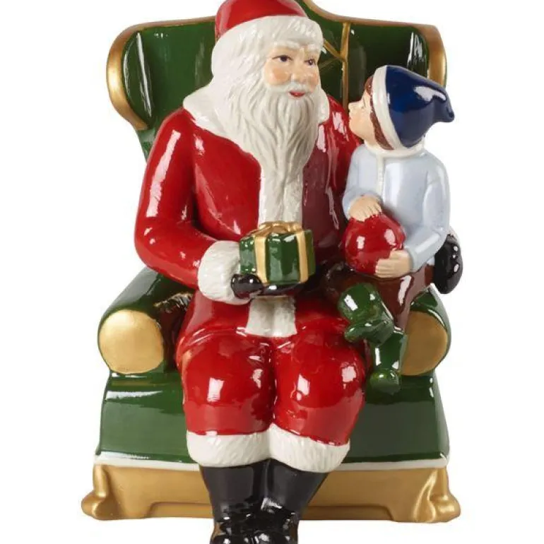 Christmas Toy's julenisse i lenestol 15 cm