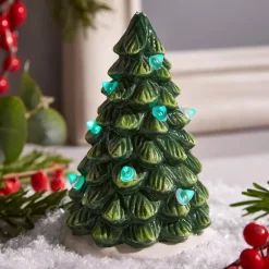 Christmas Tree landsbydekor LED lykt 10x6,5 cm
