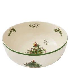 Christmas Tree serveringsbolle 24,5 cm hvit/grønn/rød