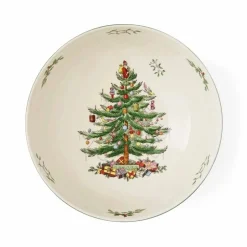 Christmas Tree serveringsbolle 24,5 cm hvit/grønn/rød