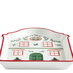 Christmas Village fat 18 cm rød