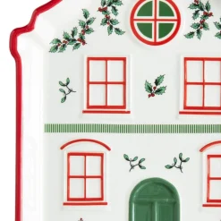 Christmas Village fat 18 cm rød