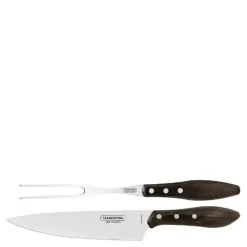 Churrasco forskjærsett 2 deler brun
