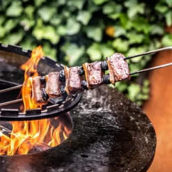 Churrasco gaffelspyd 60 cm stål/oliventre