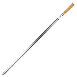 Churrasco grillspyd V-form 60 cm stål/oliventre