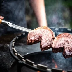 Churrasco grillspyd V-form 70 cm stål/oliventre