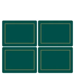 Classic bordbrikke 40x30 cm 4 stk emerald