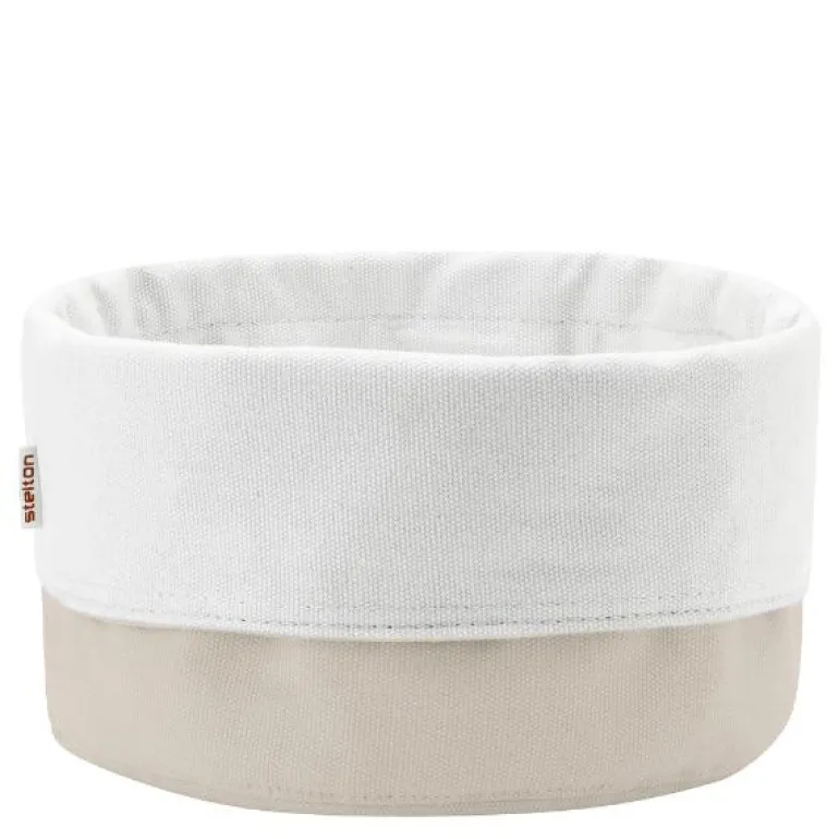 Classic brødpose stor 23x21 cm sand/hvit