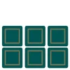 Classic glassbrikke 6 stk emerald