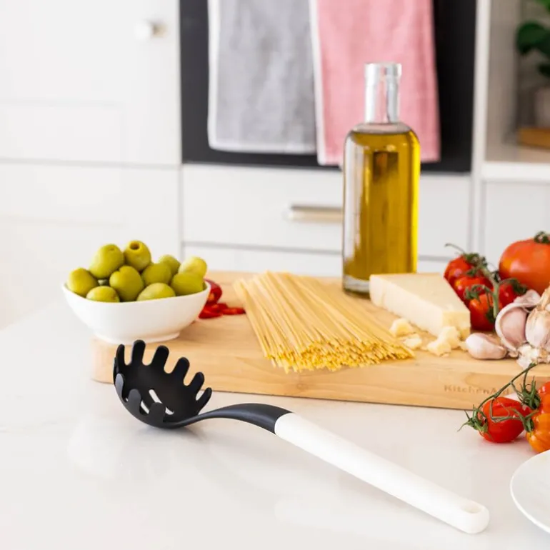 Classic pastasleiv 34 cm porcelain white
