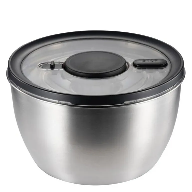 Classic salatslynge 5,4L børstet rustfritt stål/svart