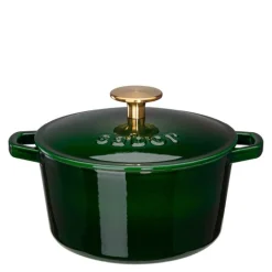 Classic støpejernsgryte 2L Shiny Green
