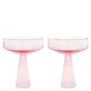 Claude champagneglass 25 cl 2 stk rosa