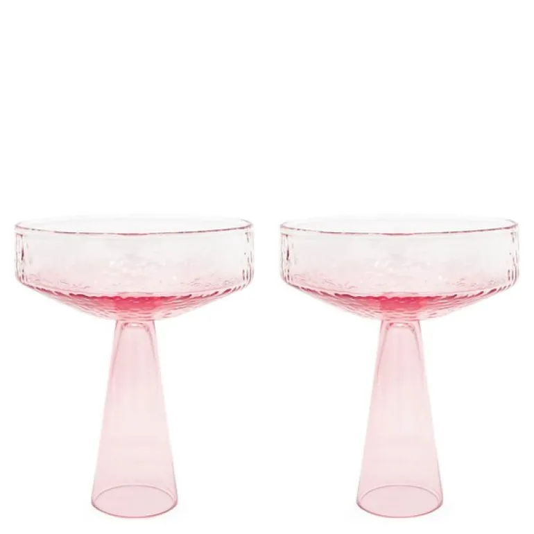 Claude champagneglass 25 cl 2 stk rosa