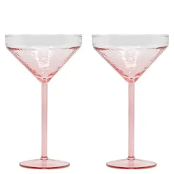 Claude cocktailglass 25 cl 2 stk rosa