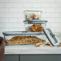 Clear Nest oppbevaringsboks 0,3L klar/lys grå