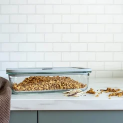 Clear Nest oppbevaringsboks 2L klar/lys grå