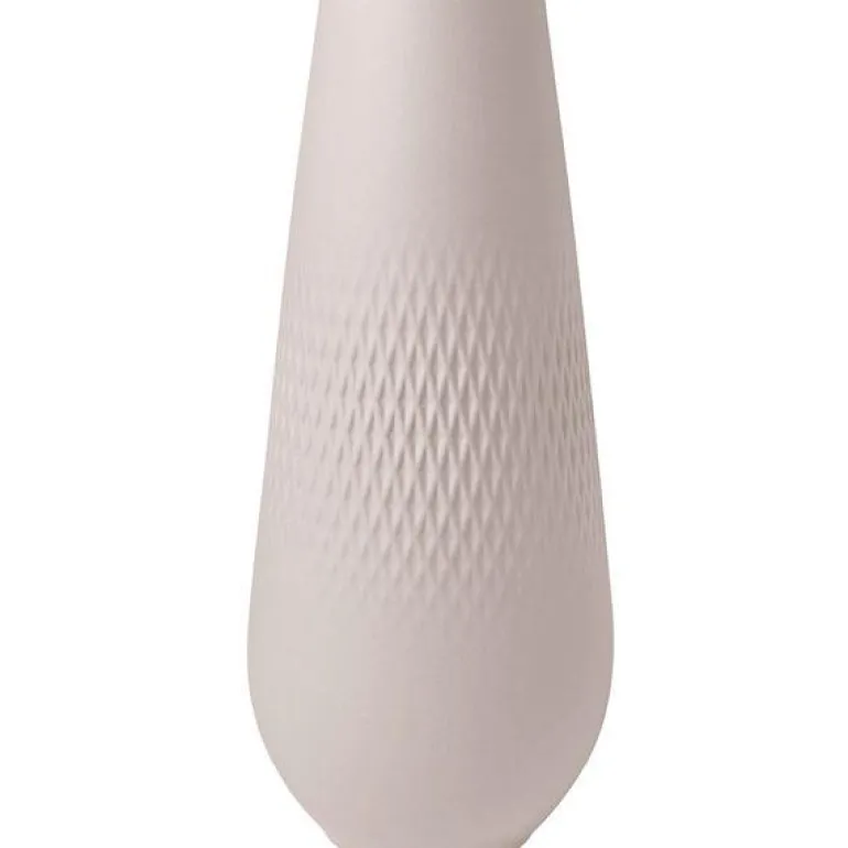 Collier Carre vase 26 cm beige