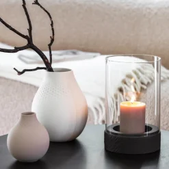 Collier Perle vase 12 cm beige