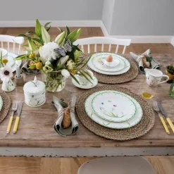 Colourful Spring fløtemugge 21 cl hvit/grønn