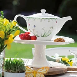 Colourful Spring tekanne 1,3 L hvit/grønn