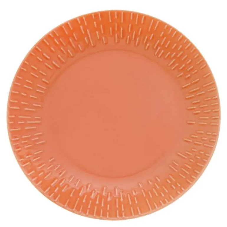 Confetti desserttallerken 21 cm apricot