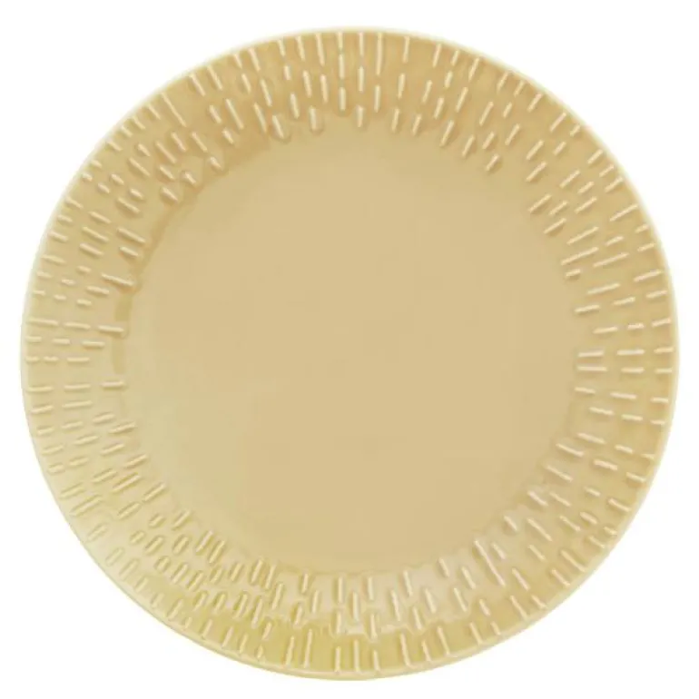 Confetti desserttallerken 21 cm mustard
