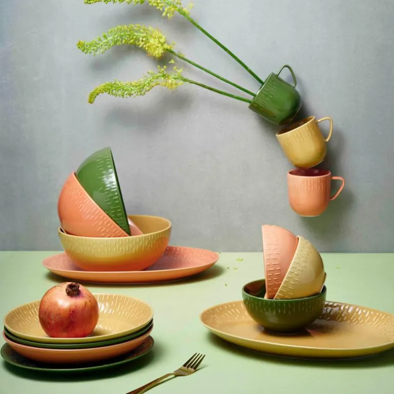 Confetti salatskål 23 cm olive