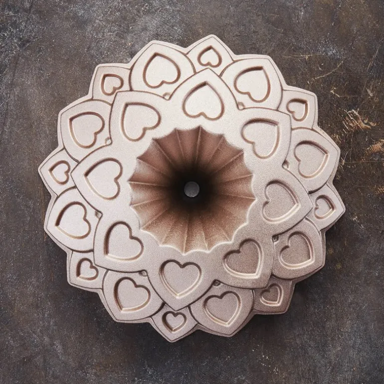 Contoura bakeform hjerte 27 cm sølv