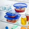Cook & Go matboks 30x23 cm 3,5L klar/blå