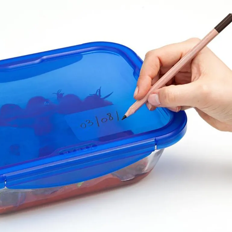 Cook & Go matboks 24x18cm 1,9L klar/blå