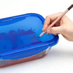 Cook & Go matboks 20x15 cm 0,8L klar/blå