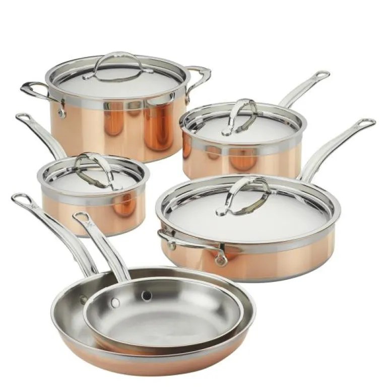 Copperbond grytesett 10 deler kobber