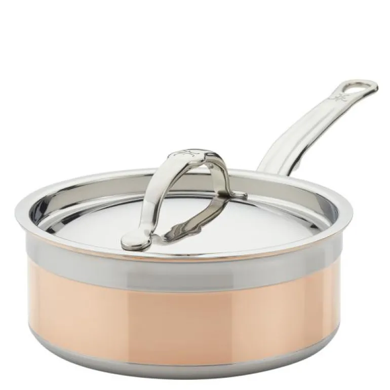Copperbond kasserolle med lokk 1,9L kobber